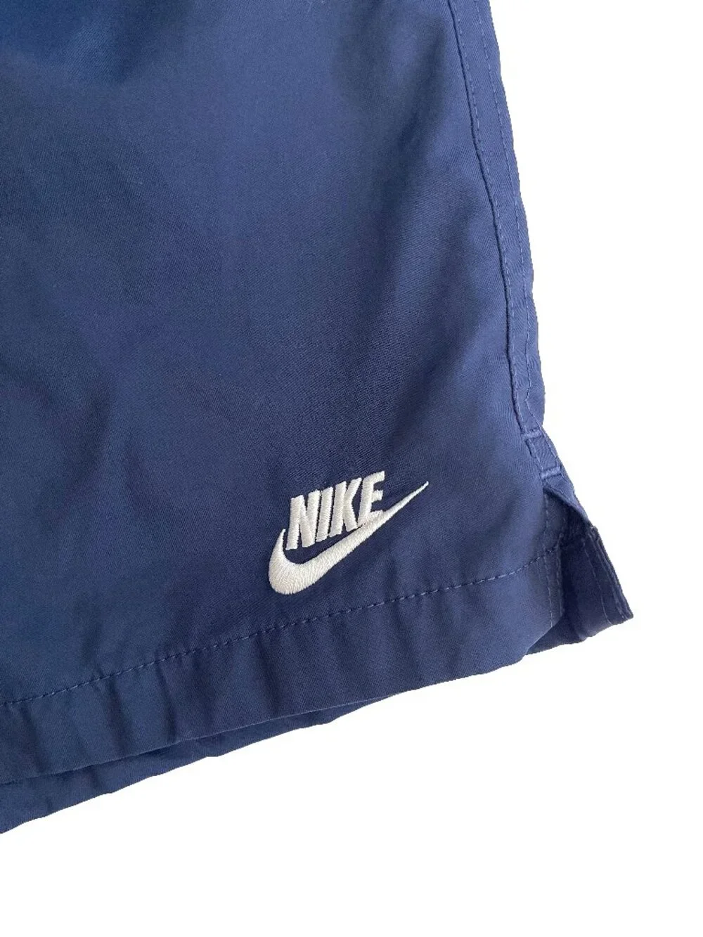Nike Navy Mesh Lined Swim Trunks Shorts Size Small